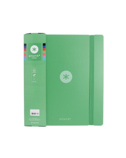Carpeta 4 anillas de 35 mm mixtas antartik a4 foam color verde matcha