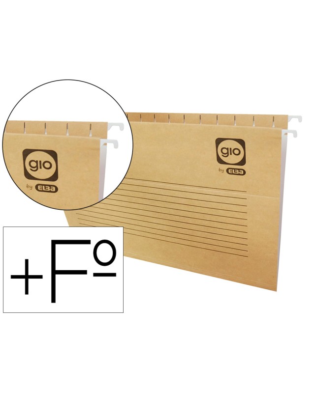 Carpeta colgante gio folio prolongado 43200 240x375 mm