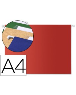 Carpeta colgante liderpapel a4 color rojo