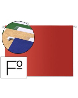 Carpeta colgante liderpapel folio color rojo