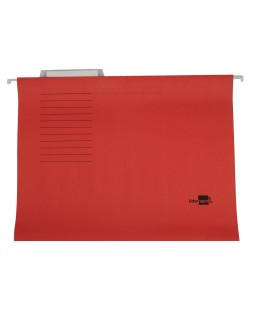 Carpeta colgante liderpapel folio color rojo