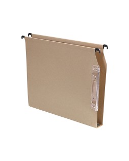 Carpeta colgante fade din a4 visor lateral 250x330x30 mm kraft