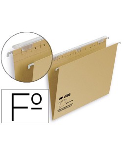 Carpeta colgante fade tiki folio visor superior 290 mm efecto lupa kraft eco 230 g/m lomo v