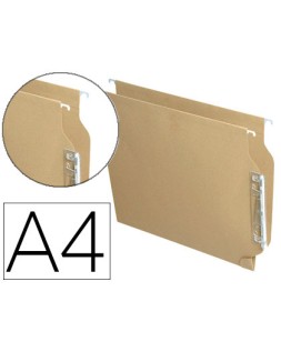 Carpeta colgante fade din a4 visor lateral kraft eco