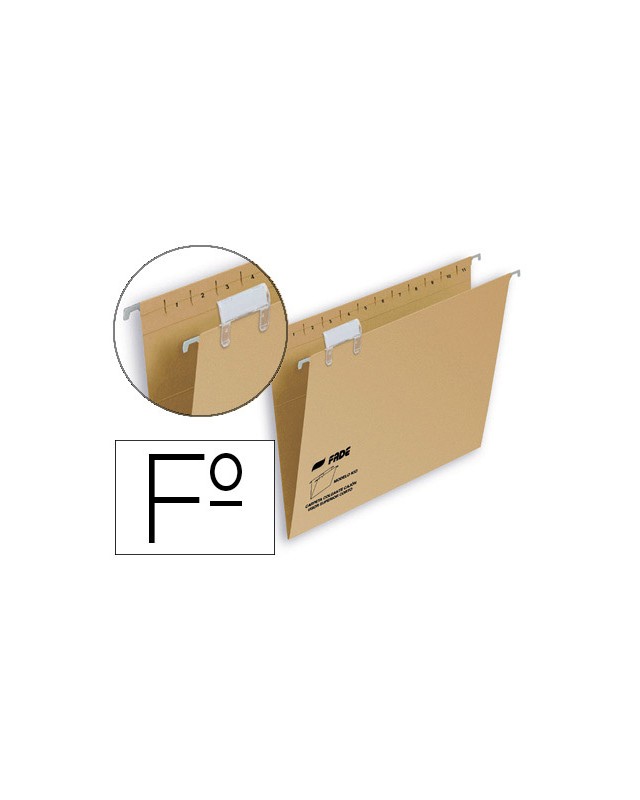 Carpeta colgante fade folio visor superior kraft eco