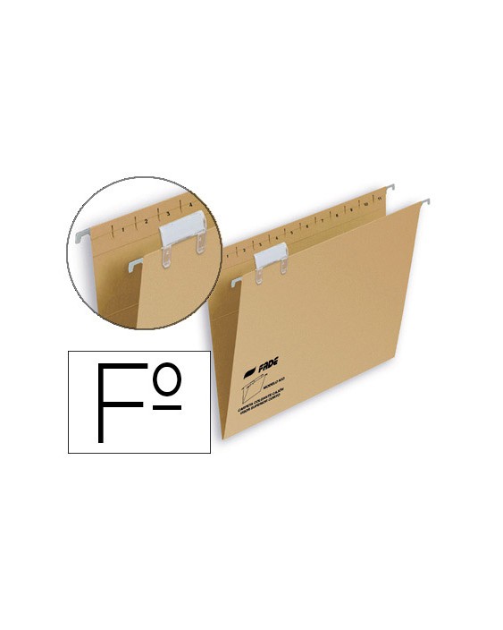Carpeta colgante fade folio visor superior kraft eco