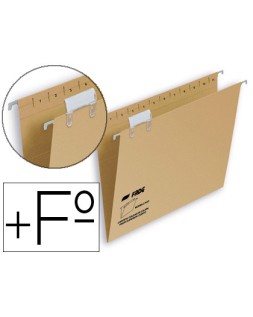 Carpeta colgante fade folio prolongado visor superior kraft eco