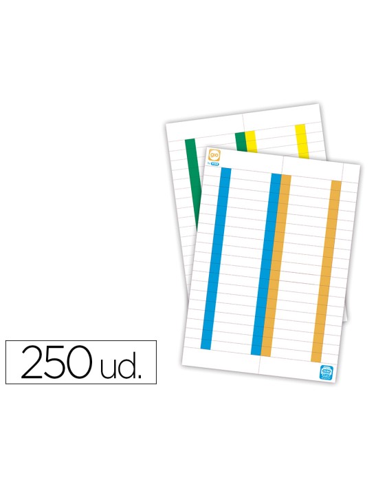 Tira de papel para visores pack de 250 etiquetas