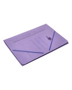 Carpeta liderpapel gomas tres solapas carton compacto folio color azul