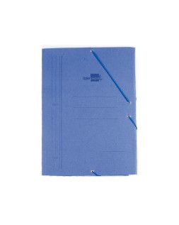 Carpeta liderpapel gomas octavo bolsa carton compacto azul