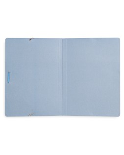 Carpeta liderpapel gomas folio sencilla carton pintado azul