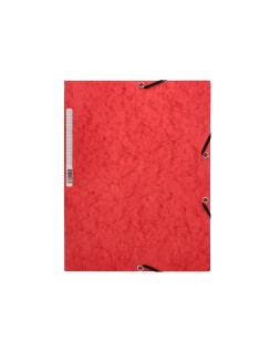 Carpeta q-connect gomas kf02165 carton simil prespan solapas 320x243 mm roj0