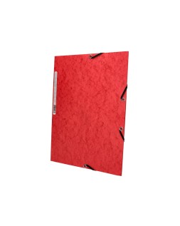 Carpeta q-connect gomas kf02165 carton simil prespan solapas 320x243 mm roj0
