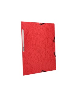 Carpeta q-connect gomas kf02165 carton simil prespan solapas 320x243 mm roj0