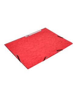 Carpeta q-connect gomas kf02165 carton simil prespan solapas 320x243 mm roj0