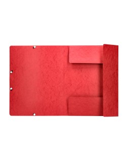 Carpeta q-connect gomas kf02165 carton simil prespan solapas 320x243 mm roj0
