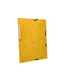 Carpeta q-connect gomas kf02166 carton simil-prespan solapas 320x243 mm amarilla