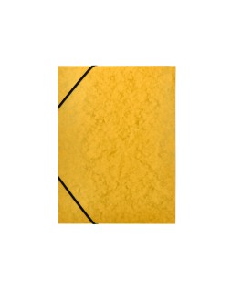 Carpeta q-connect gomas kf02166 carton simil-prespan solapas 320x243 mm amarilla