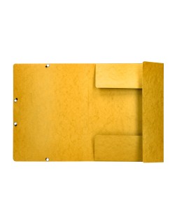 Carpeta q-connect gomas kf02166 carton simil-prespan solapas 320x243 mm amarilla