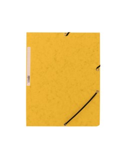 Carpeta q-connect gomas kf02166 carton simil-prespan solapas 320x243 mm amarilla