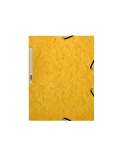 Carpeta q-connect gomas kf02166 carton simil-prespan solapas 320x243 mm amarilla
