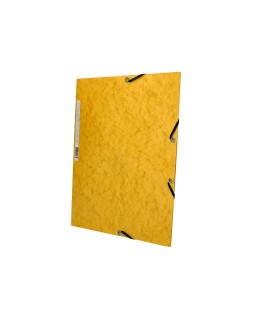 Carpeta q-connect gomas kf02166 carton simil-prespan solapas 320x243 mm amarilla