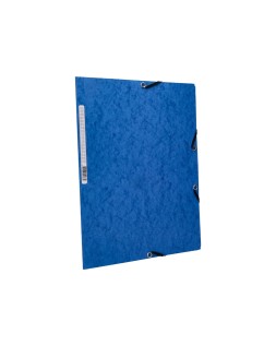 Carpeta q-connect gomas kf02167 carton simil-prespan solapas 320x243 mm azul