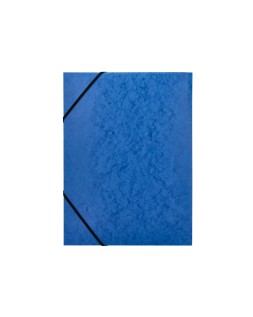 Carpeta q-connect gomas kf02167 carton simil-prespan solapas 320x243 mm azul