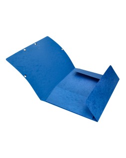 Carpeta q-connect gomas kf02167 carton simil-prespan solapas 320x243 mm azul
