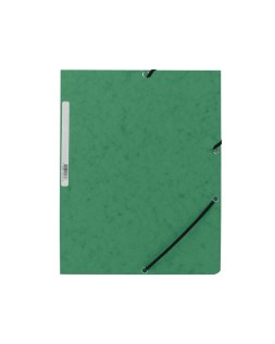 Carpeta q-connect gomas kf02168 carton simil-prespan solapas 320x243 mm verde