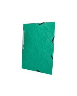 Carpeta q-connect gomas kf02168 carton simil-prespan solapas 320x243 mm verde