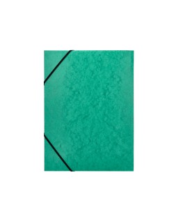 Carpeta q-connect gomas kf02168 carton simil-prespan solapas 320x243 mm verde