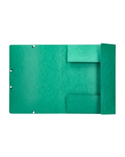 Carpeta q-connect gomas kf02168 carton simil-prespan solapas 320x243 mm verde
