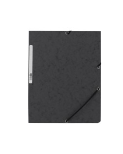 Carpeta q-connect gomas kf02169 carton simil-prespan solapas 320x243 mm negra