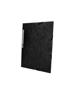 Carpeta q-connect gomas kf02169 carton simil-prespan solapas 320x243 mm negra