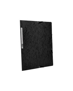 Carpeta q-connect gomas kf02169 carton simil-prespan solapas 320x243 mm negra