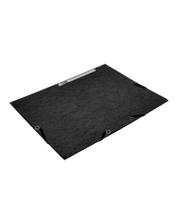 Carpeta q-connect gomas kf02169 carton simil-prespan solapas 320x243 mm negra