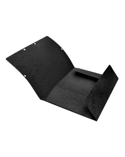 Carpeta q-connect gomas kf02169 carton simil-prespan solapas 320x243 mm negra