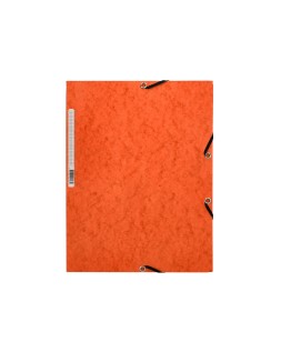 Carpeta q-connect gomas kf02170 carton simil-prespan solapas 320x243 mm naranja