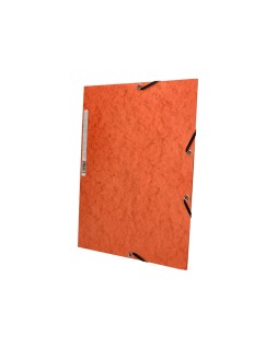 Carpeta q-connect gomas kf02170 carton simil-prespan solapas 320x243 mm naranja