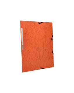 Carpeta q-connect gomas kf02170 carton simil-prespan solapas 320x243 mm naranja