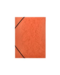 Carpeta q-connect gomas kf02170 carton simil-prespan solapas 320x243 mm naranja