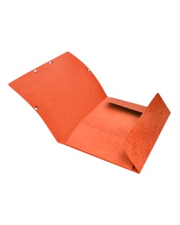 Carpeta q-connect gomas kf02170 carton simil-prespan solapas 320x243 mm naranja