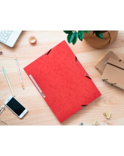 Carpeta q-connect gomas kf02174 carton simil-prespan solapas 320x243 mm colores surtidos
