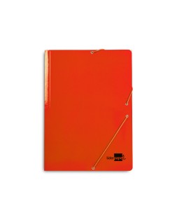 Carpeta liderpapel gomas tres solapas carton plastificado folio colores surtidos