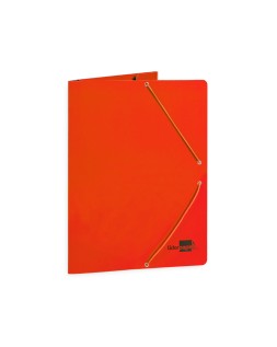 Carpeta liderpapel gomas tres solapas carton plastificado folio colores surtidos