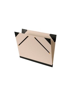 Carpeta dibujo canson brut 52x72 cm con gomas color gris