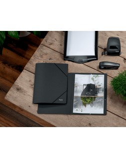 Carpeta leitz recycle gomas din a4 carton reciclabe 100% negro