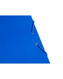 Carpeta liderpapel gomas tres solapas carton plastificado folio color azul