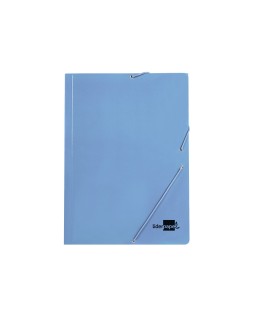 Carpeta liderpapel gomas tres solapas carton plastificado folio colores pasteles surtidos